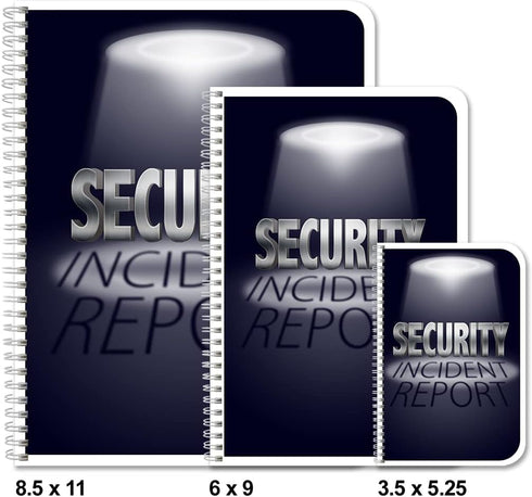 BookFactory Security Incident Report Log Book/Security Guard Journal - Wire-O, 100 Pages, 6" x 9" (LOG-100-69CW-PP(Security-Report))...