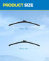PHILTOP 22"+22" Front Automotive Replacement Windshield Wiper Blades for Silverado 1500 2500 HD 2014-2018, Tahoe 2007-2013, Suburban 1500 Yukon Yu...