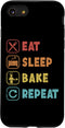 iPhone SE (2020) / 7 / 8 Eat Sleep Bake Repeat Bread Dough Bread Maker Bread Baker Case...