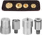 Agatige 4Pcs Snap Button Die Mold Set, Stainless Steel Heavy Duty Press Button Die Snaps Fastener Tool Mould for Hand Press Machine Setter Clothin...