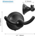 FILTA Towel Hooks for Bathrooms Wall Mounted, Black Towel Hooks, Robe & Towel Hooks, Bathroom Towel Hooks for Wall, Towel Hangers for Bathroom Wal...