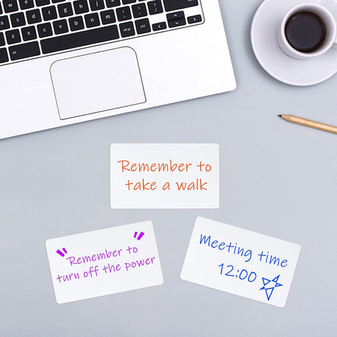 20 Pack Sticky Dry Erase White Boards 3x5inch Reusable Whiteboard Stickers for Fridge Office, Portable Whiteboard with Backing Pad for Teachers...