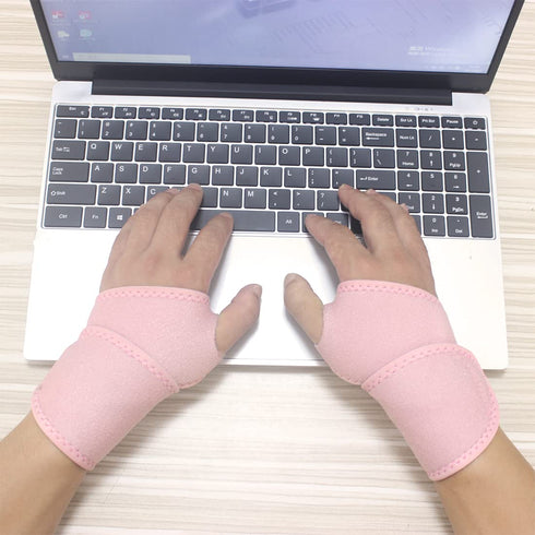 2 Pack Wrist Support Brace/Carpal Tunnel/Wrist Brace/Hand Support, Adjustable Wrist Support for Arthritis and Tendinitis, Joint Pain Relief (Pink)...
