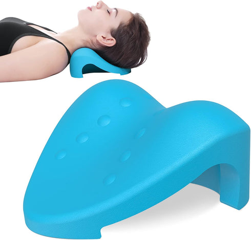 Neck Stretcher, Neck and Shoulder Relaxer, Cervical Traction Device for TMJ Pain Relief and Spine Alignment, Chiropractic Pillow Neck Stretcher (B...
