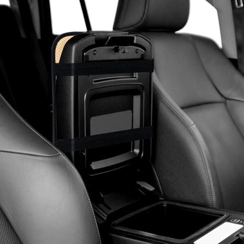 Amiss Car Center Console Pad, Universal Waterproof Car Armrest Seat Box Cover, Car Interior Accessories, Carbon Fiber PU Leather Auto Armrest Cove...