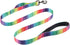 Dog Leash Printing Durable Dogs and Cats Leash with Two Control Handle for Small Dogs Medium Dogs and Large Dogs (M(Length 56"/Width 4/5", Color A...