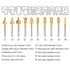 HSS Router Carbide Engraving Bits and Router Bit Set 1/8"(3mm) Shank for Rotary Tools Accessories for DIY Woodworking, Carving, Engraving, Drillin...