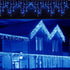 3.5M/11ft 96 LED Blue Linkable Fairy Curtain String Light with 8 Modes Functional Controller for Indoor/Outdoor/Party/Wedding/Christmas Decor...