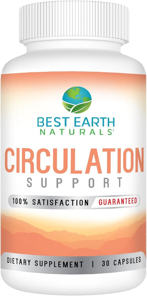 Best Earth Naturals Circulation Supplement - Balanced Formula for Optimal Circulatory Support - 30 Capsules (30-Day Supply)...