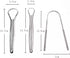 Tongue Scraper Cleaner (3 Pcs) Best Stainless Steel Tongue Cleaner Seller, Use mouth wash, toothpaste for Bad Breath, Improve good Oral Hygiene, H...