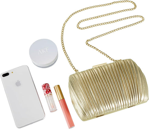 Gold Clutch,Gold Clutch Purses For Women Evening Wedding Party Handbags Bridal Prom shoulder Gold Clutch Bag...