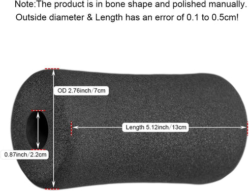 Sponge Foam Foot Pad Roller Pair, Used for Replacing Gym Exercise Equipment, Suitable for 1-inch Rod (Foam 5.12" X 2.76" Od X 0.87" Id)...