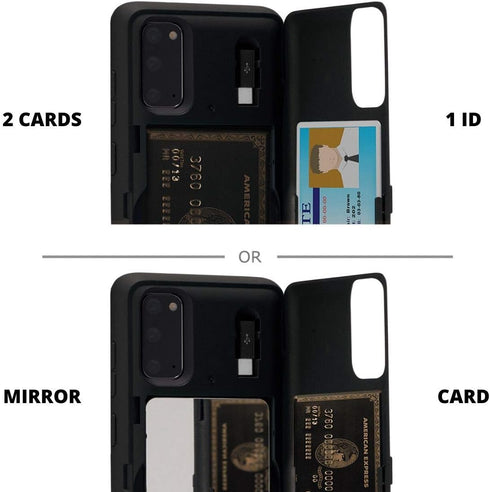 TORU CX PRO Case for Galaxy S20, with Card Holder | Slim Protective Cover with Hidden Credit Cards Wallet Flip Slot Compartment Kickstand | Includ...