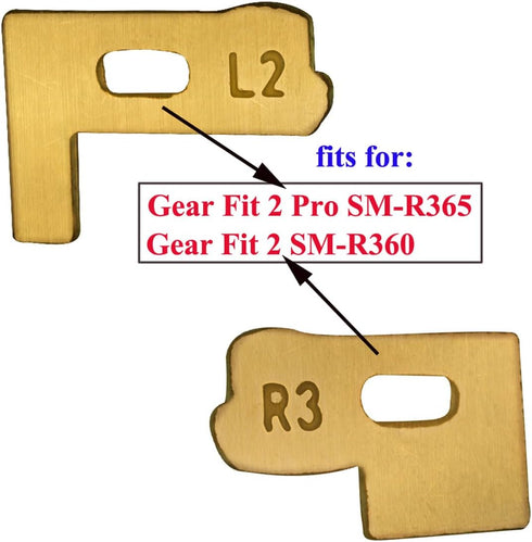 Ubrokeifixit Gear Fit 2 Pro Charger Charging Connector Replacement for Samsung Gear Fit 2 Pro SM-R365,Gear Fit 2 R360 Gold-Color (R360/R365 Charge...