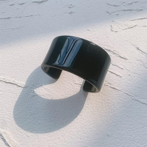 Colorful Acrylic Resin Open Bracelet Geometric Simple Transparent Tortoiseshell Acetate Plate Cuff Bangle Lightweight Chunky Thick Thin Wide Face ...