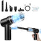 Car Vacuum Portable Cordless 8000Pa Mini Hand held Vacuum Cleaner and Air Duster, 120W High Power Wet and Dry Car Vacuum Cleaner Rechargeable with...