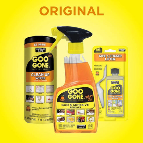 Goo Gone Original - 2 Ounce - Surface Safe Adhesive Remover Safely Removes Stickers Labels Decals Residue Tape Chewing Gum Grease Tar...