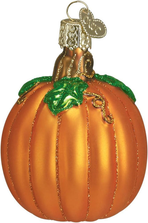 Old World Christmas Thanksgiving Blown Ornaments for Christmas Tree, Pumpkin Glass...