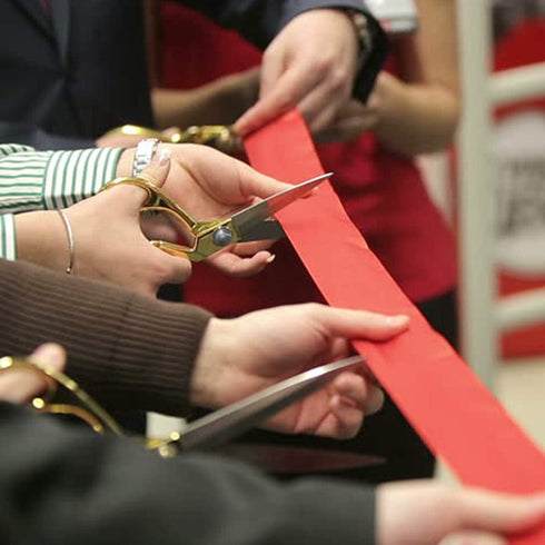 Ribbon Cutting Scissors Giant & Heavy Duty Professional Cutting Tools with Sharp Blades, Ideal for Grand Opening Ceremonies, Fabric, Crafting...
