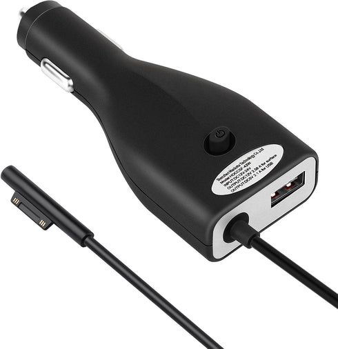 Surface Pro Car Charger, 42W 12V 2.58A Power Supply for Microsoft Surface Pro 3 Pro 4 Pro 5 Pro 6 Surface Go Surface Laptop & Surface Book with 5V...