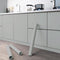 Dimoon 78.7"x15.7" Skin Wallpaper Thicken Light Grey Stick and Peel Wallpaper Removable Wallpaper White Waterproof Gray Contact Paper Pure Grey Wa...