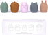 Bath Toys for Kids Ages 1-3 - Set of 5 Animal Shaped Silicone Bath Toys for Baby and Toddlers from 6 Months - Non Toxic Baby Bath Toys - Easy to C...