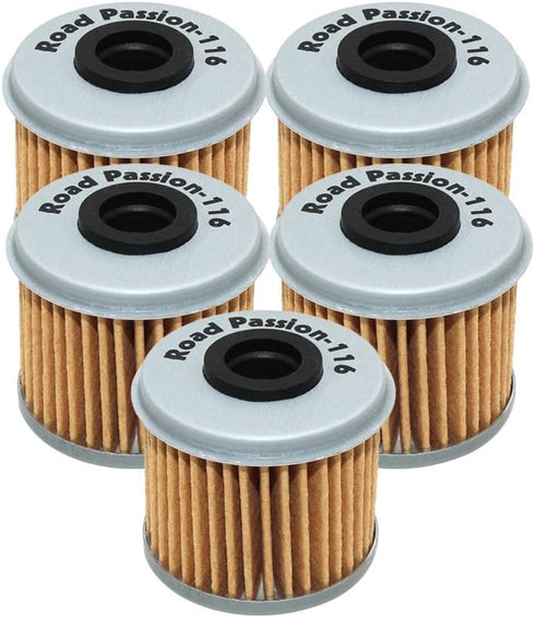 Road Passion High Performance Oil Filter for HONDA TRX450R 450 06-09 2012 TRX450 R 444 04-05 TRX450ER 450 06-09 12-14(pack of 5)...