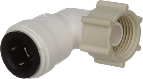 Watts AquaLock P-635 CTS Quick Connect Female Swivel Elbow Connection for Water Plumbing Lines, White, 1/2 Inch...