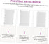 Putty 7 pcs Icing for Practical Paint Cake Decorating Tools Comb Scrapers Wave Sawtooth Design Technique DIY Pouring Baking Kitchen Sle Drywall Sm...