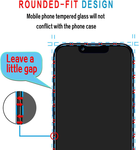 Slanku [3 Pack Privacy Screen Protector for iPhone 13 Mini Tempered Glass Film, Anti-Spy, Full Coverage, Case Friendly......