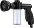 Car Wash Nozzle, High Pressure Water Garden Hose Nozzle with 8 Watering Patterns, Foam Sprayer with Soap Dispenser Bottle for Car Washing, Waterin...