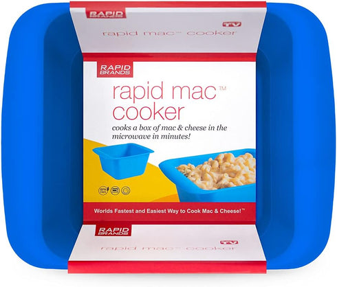 Rapid Mac Cooker | Microwave Macaroni & Cheese in 5 Minutes | Perfect for Dorm, Small Kitchen or Office | Dishwasher-Safe, Microwaveable, BPA-Free...