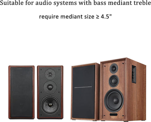 3 Way Speaker Crossover, PUV-W3 200W Passive Crossover for HiFi Home Audio 4 to 8 Ohm Bass Mediant Tweeter Bookshelf Speakers - 2Pack......