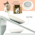 Cat Food Bowls, Cat Dishes with Ceramic Silicone Bottom, Non-Slip Silent Kitten Food Bowls for Indoor Cat, Whisker Friendly Shallow Dish for Cat W...