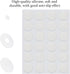 Non-Slip Silicone Grips for Quilt Templates Slip Ruler Grip Stickers Non-Slip Adhesive Rings, 48 Pieces in Total, 24 Large and 24 Small...