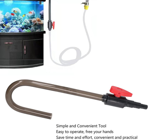 Estink Aquarium Water Filler Tube, Plastic Wall Mounted Aquarium Automatic Top Off Water Refiller Pipe Fish Auto Water Filler Tube Replacement Fit...