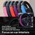 Bling Leather Steering Wheel Cover,15 Inch Soft Leather Car Wheel Cover with Colorful Crystal Diamond,Universal Non-Slip Auto Elastic Steering Whe...
