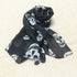 Wakauto Ladies Tulle Skull Pattern Printed Scarf Comfortable Long Style Fashion Soft Scarf Shawl Lady Girl 150 * 50cm...