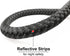 6FT 10FT Strong Dog Leash Black Rope Leash Highly Reflective Threads with Soft Padded Handle for Small Medium Large Dogs (10ft-black-1/2)...