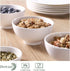 DOWAN 10 OZ Small Dessert Bowls - 4.5" Ceramic Cereal Bowls Set of 8 - Porcelain Off-White Bowl for Side Dishes, Rice, Ice Cream, Oatmeal, Fruit, ...