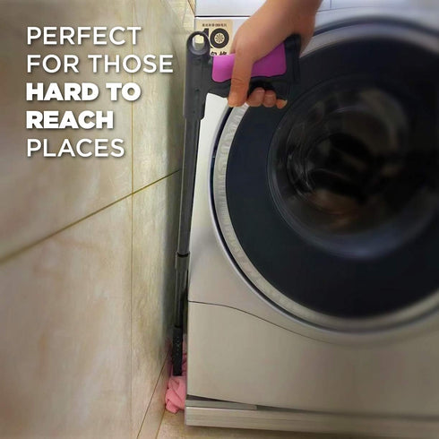 Grabber Reacher Tool - Long 32 Inch (Pink) Aluminum Foldable Pick Up Stick - Strong Grip Magnetic Tip for Store Shelves, Lightweight Trash Picker ...