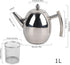 Tea Kettle,Tea Pot,Magic Teapot,Glass Teapot,Kettle,Tea Infuser,Sturdy and Thickened Flat Bottom Coffee Pot 1L 1000ml...