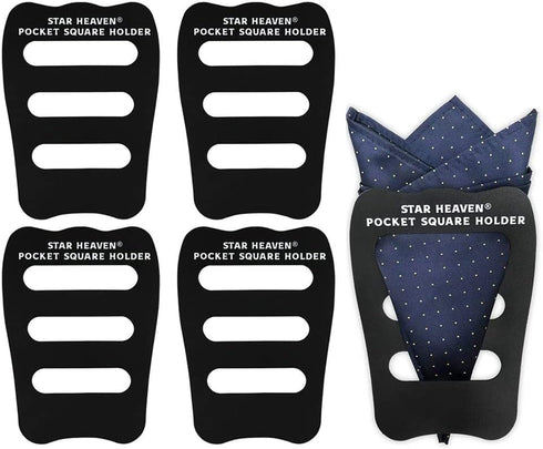 Pocket Squares Holder For Men, Best Accessories for Suits, Tuxedos,Vests and Dinner Jackets, 5Pack Assorted....