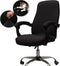 Office Chair Cover with Arm Covers - Universal Stretch Desk Chair Cover, Computer Chair Slipcovers (Size: L) - Black...