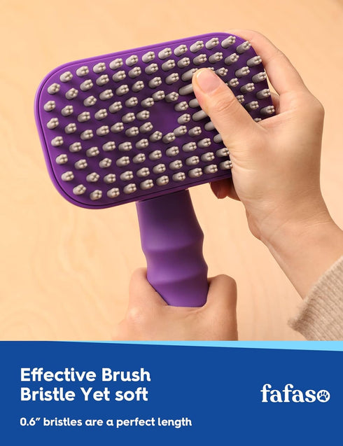 Dog Bath Brush, Pet Grooming Brush for Dogs and Cats, Dog Bath Scrubber for Short and Long Hair Pets, Versatile Pet Brush for Bathing, Grooming an...