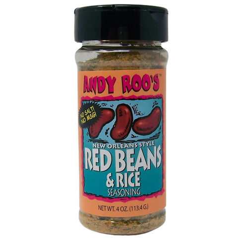 Andy Roo's Salt-Free Red Bean Creole Seasoning, 4 Ounce Shaker (No MSG Blend)...