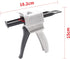 Dispensing gun AB glue gun 50ml two-component glue gun 2:1/1:1 epoxy glue gun dispensing gun, suitable for 1:1/2:1double cartridges, with 8pcs mix...