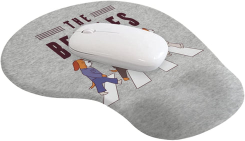 The Beagles Funny Dogs Design Mouse Pad with Wrist Support-Bottom Nonslip Personalized Mouse Pad Relieve Wrist Pressure Keyboard Mouse Pad Can Be ...