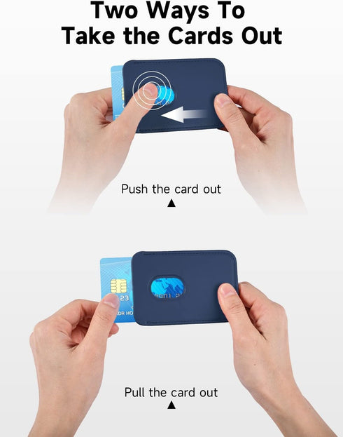 Magnetic Card Wallet Holder with MagSafe for iPhone 15/14/13/12 Series,Blue......