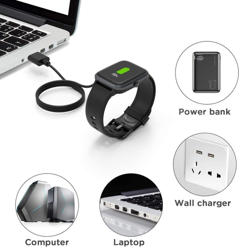 ID208 Plus Smart Watch Charger, Magnetic USB Charging Cable Replacement Charger Cable Compatible with WMK ID208 Plus 1.8 Inches /Quican ID208 Plus...